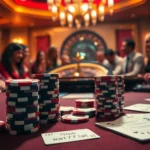 Experience the thrill of high-stakes betting at https://ea77.lat/ with vibrant poker chips and a roulette wheel.